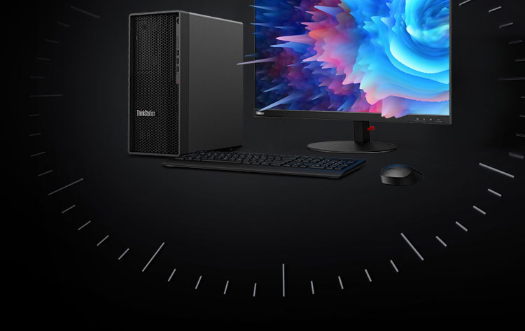 联想Think Station P350工作站，拥有强大计算能力，适配英特尔11代酷睿i9 - 11900K及至强W系列处理器