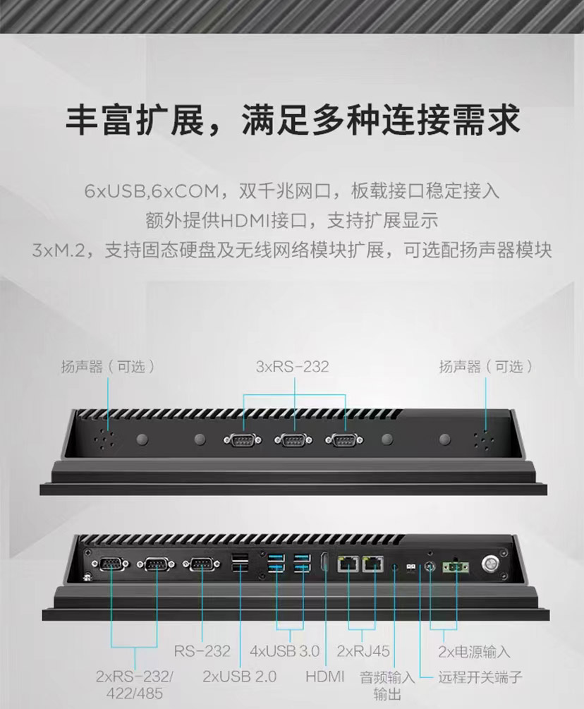 联想IPC-A60工业平板电脑，搭载11代Intel低功耗处理器