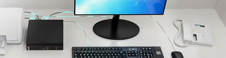 联想云终端ECC-T30工控机，桌面挂壁多用，支持多设备